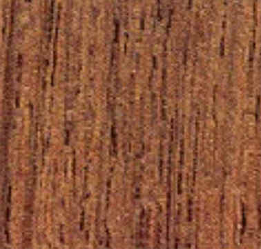 a close up of teak wood showing the darkest shade, a deep midtoned brown with darker grain