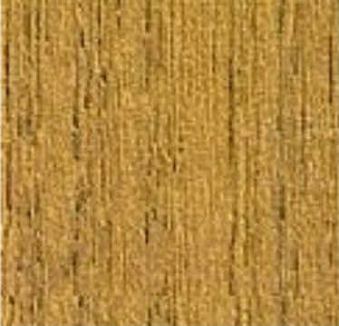 a close up of teak word, a bright golden tan color.